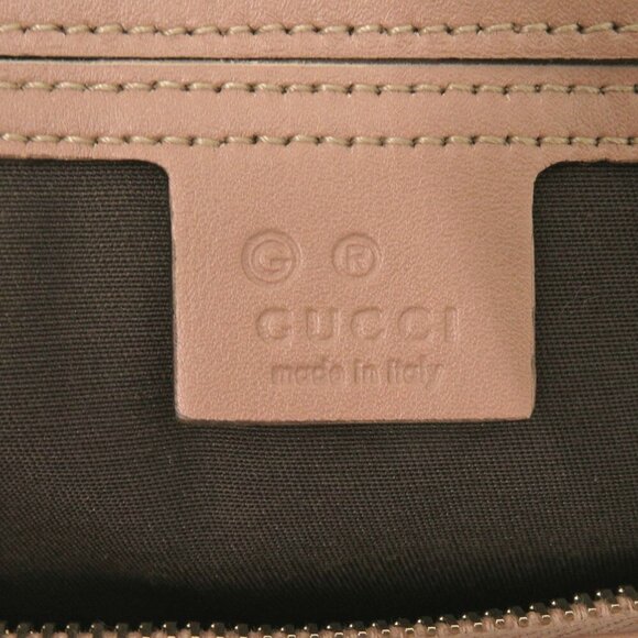 GUCCI Micro Guccissima 449646 Leather Pink Boston Bag - Picture 9 of 9